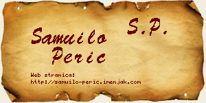 Samuilo Perić vizit kartica